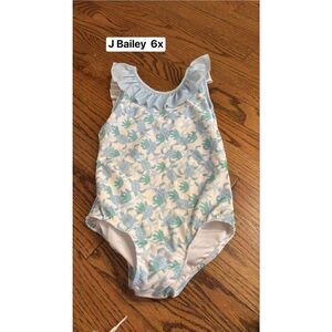 J. Bailey (Bailey Boys) girls 6x ruffle swimsuit